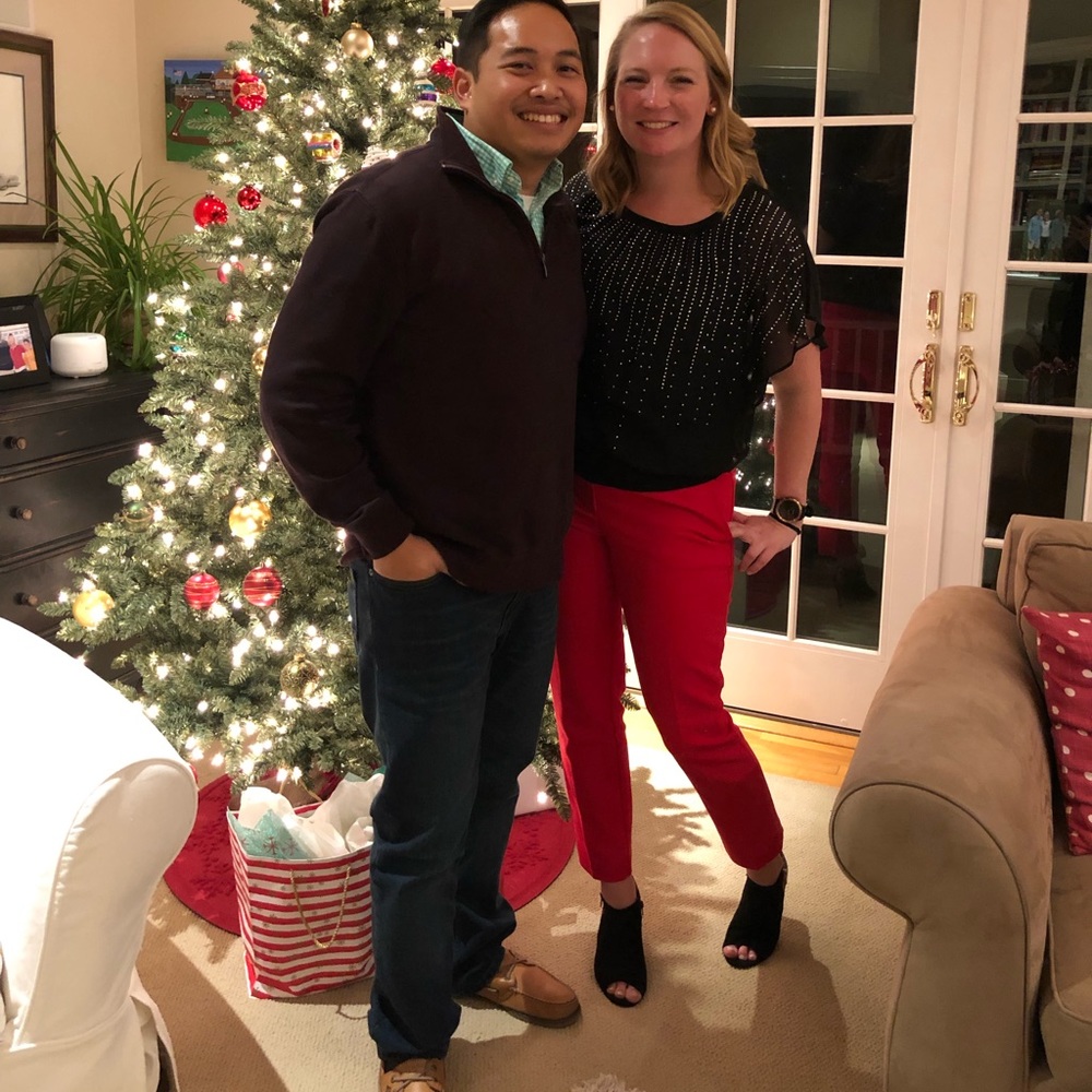 Red Ankle Pants